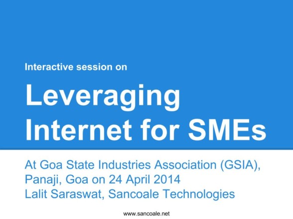 Leveraging Internet for SMEs